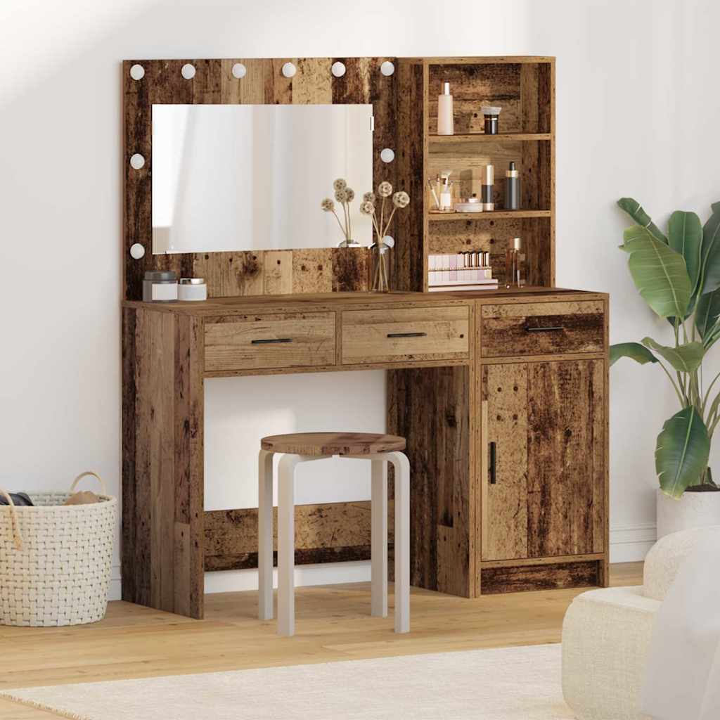 Dressing Table 2 Pcs 78.5 X 41 X 135 Cm Engineered Wood